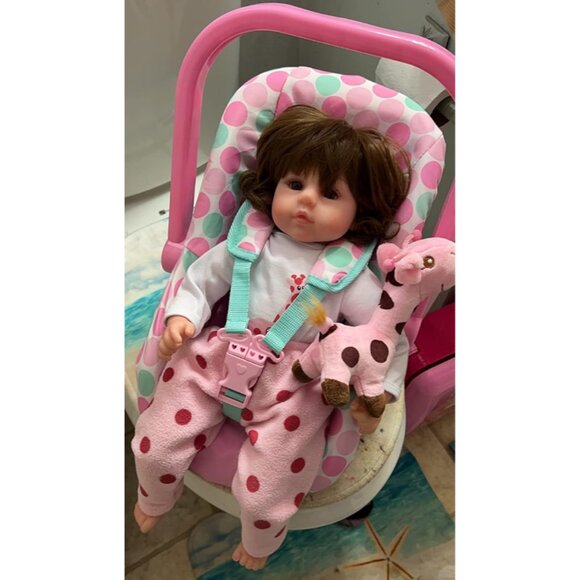 🆕18inch Soft Cloth Body Newborn Baby Poseable Limbs Bella Doll Baby Girl - Picture 1 of 8
